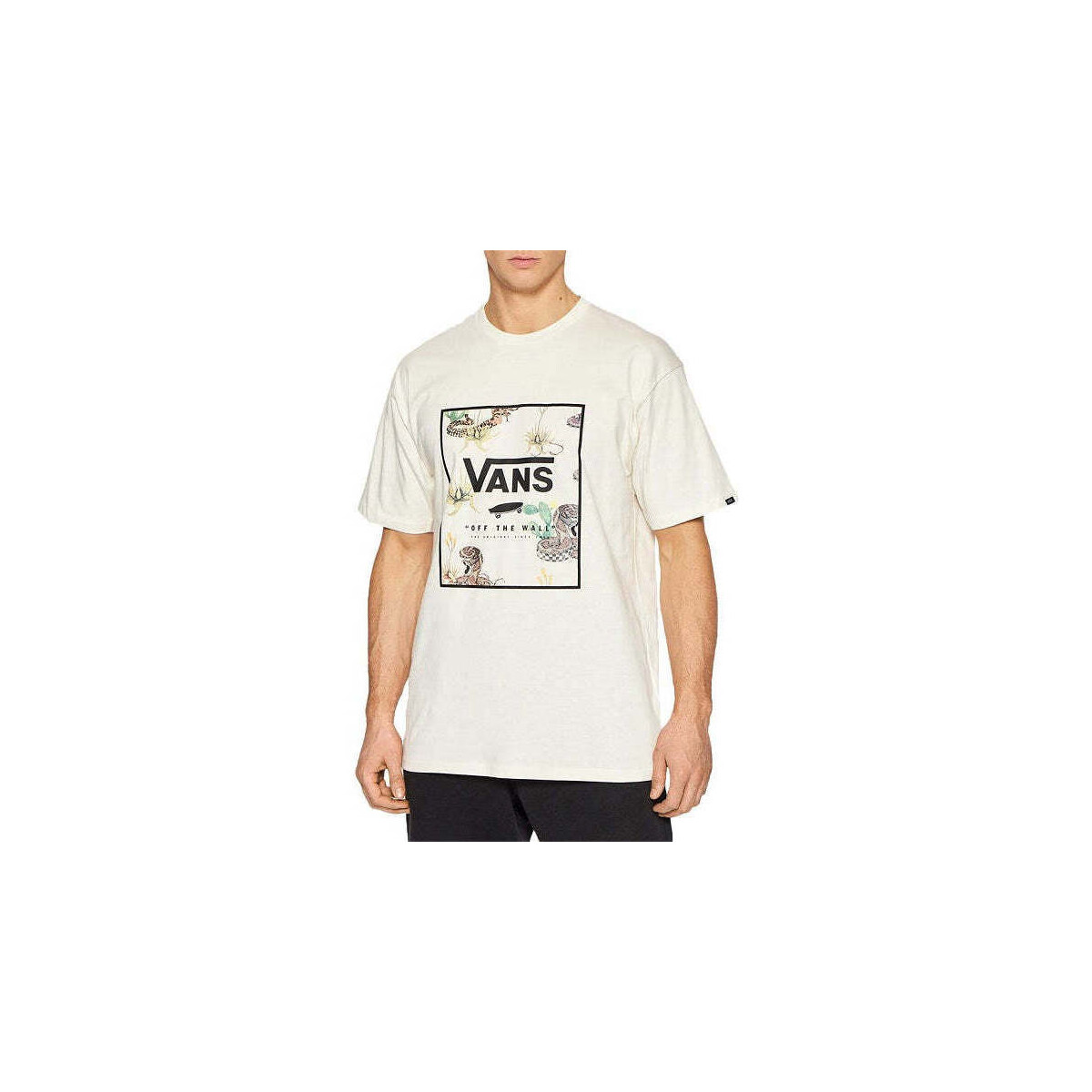 Abbigliamento Uomo T-shirt & Polo Vans T-Shirt  MN Classic Print Box Antique White/desert Bianco