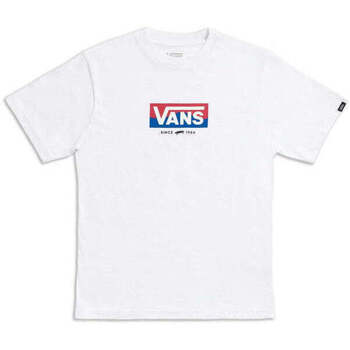 Abbigliamento Bambino T-shirt & Polo Vans T-Shirt  BY EASY LOGO SS BOYS WHITE Bianco