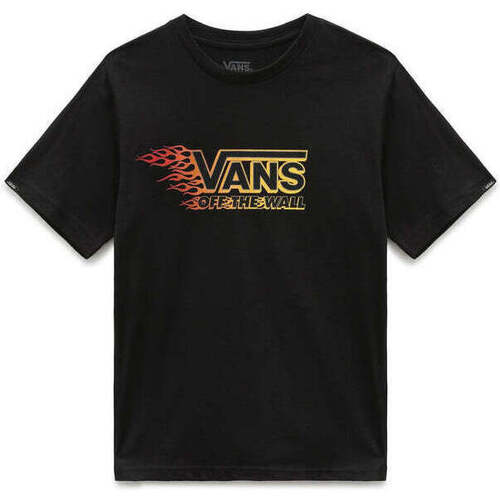 Abbigliamento Bambino T-shirt & Polo Vans T-Shirt  BY Metallic Flame Ss Black - Kids Nero