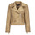 Abbigliamento Donna Giacca in cuoio / simil cuoio Only ONLSCOOTIE FAUX SUEDE BIKER JACKET OTW Beige