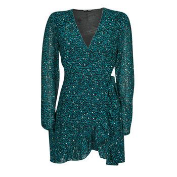 Abbigliamento Donna Abiti corti Only ONLKACEY FR L/S WRAP DRESS PTM Verde