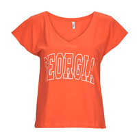 Abbigliamento Donna T-shirt maniche corte Only ONLKELLY S/S V-NECK TOP BOX CS JRS Arancio