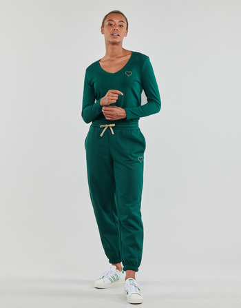 Abbigliamento Donna Pantaloni da tuta Only ONLNOOMI GLITTER STRING PANT CS SWT Verde