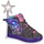 Scarpe Bambina Sneakers alte Skechers TWI-LITES 2.0 Nero / Rosa