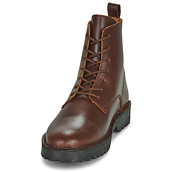 Selected SLHRICKY LEATHER LACE-UP BOOT Marrone