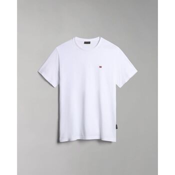 Abbigliamento Uomo T-shirt & Polo Napapijri SALIS SS SUM NP0A4H8D-002 BRIGHT WHITE Bianco