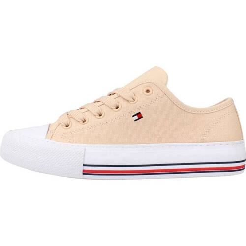 Scarpe Bambina Sneakers basse Tommy Hilfiger LACE UP Beige