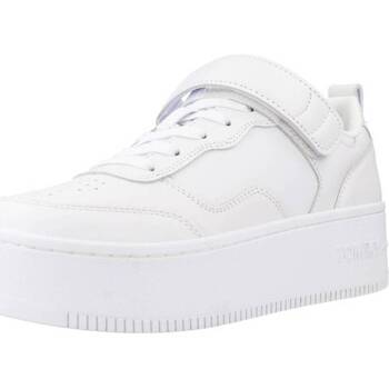 Scarpe Donna Sneakers Tommy Jeans ADHESIVE STRIP FLATFORM Bianco