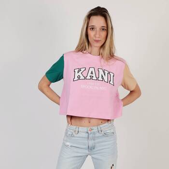 Abbigliamento Donna Camicie Karl Kani SERIF CROP Rosa