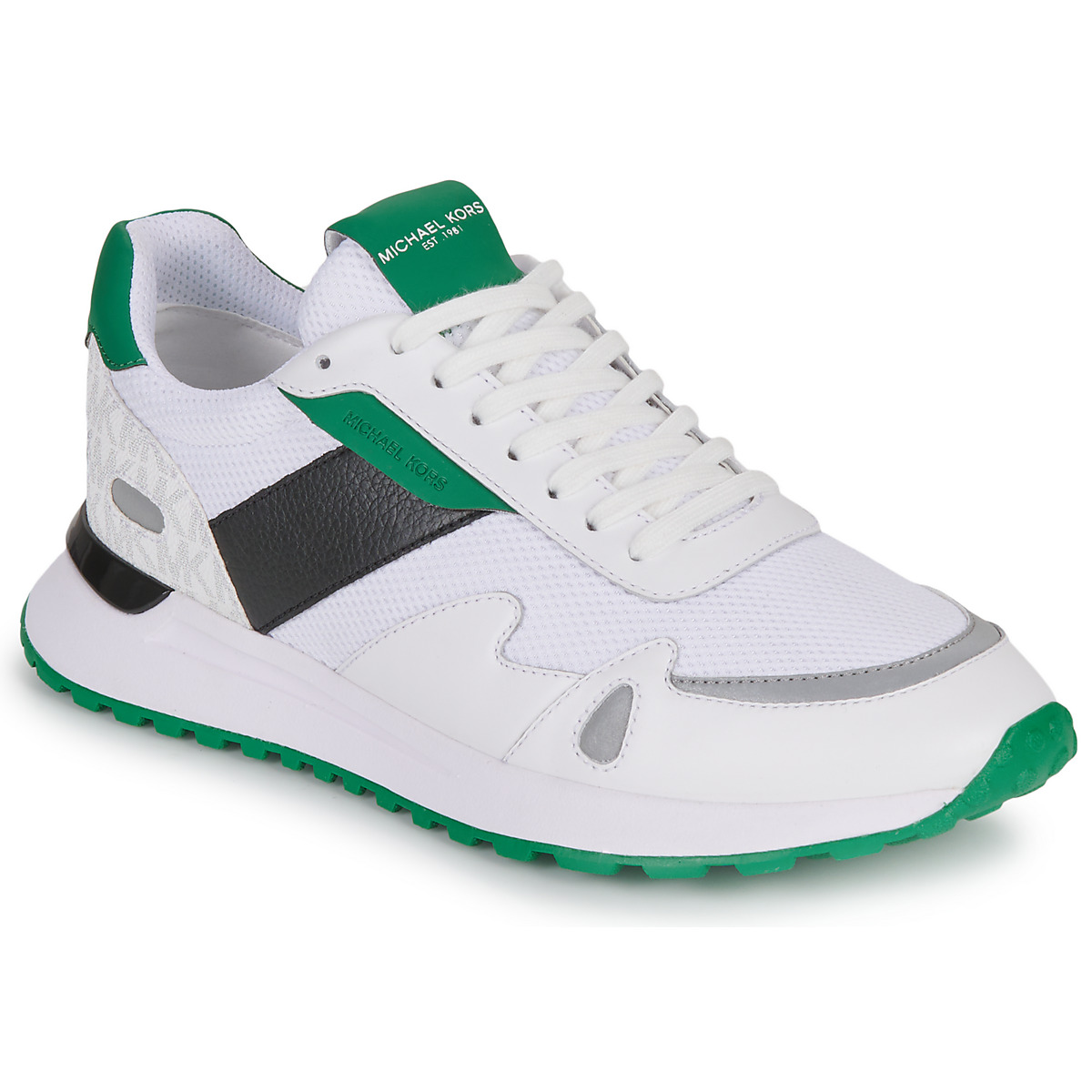 Scarpe Uomo Sneakers basse MICHAEL Michael Kors MILES Bianco / Verde / Nero