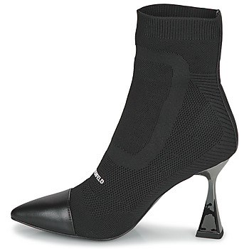 Karl Lagerfeld DEBUT Mix Knit Ankle Boot Nero