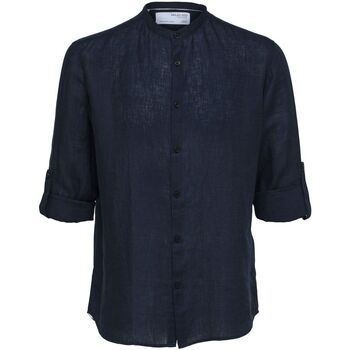 Abbigliamento Uomo Camicie maniche lunghe Selected 16088372 REGKYLIAN-SKY CAPTAIN Blu