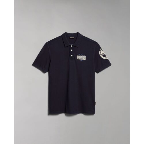 Abbigliamento Uomo T-shirt & Polo Napapijri E-AMUNDSEN NP0A4H6A-176 BLU MARINE Blu