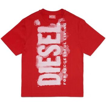Abbigliamento Unisex bambino T-shirt & Polo Diesel J01131 KYAR1 TJUSTE16 OVER-K438 RED Rosso