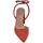 Scarpe Donna Décolleté Malu Shoes Scarpe decollete donna slingback in camoscio corallo aperto sul Rosso