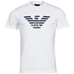 Abbigliamento Uomo T-shirt & Polo Emporio Armani - T-SHIRT CON LOGO AQUILA Bianco