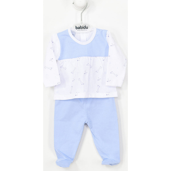 Abbigliamento Unisex bambino Completo Babidu 57226-CELESTE Blu