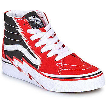Scarpe Bambino Sneakers alte Vans SK8-Hi Bolt Nero / Rosso