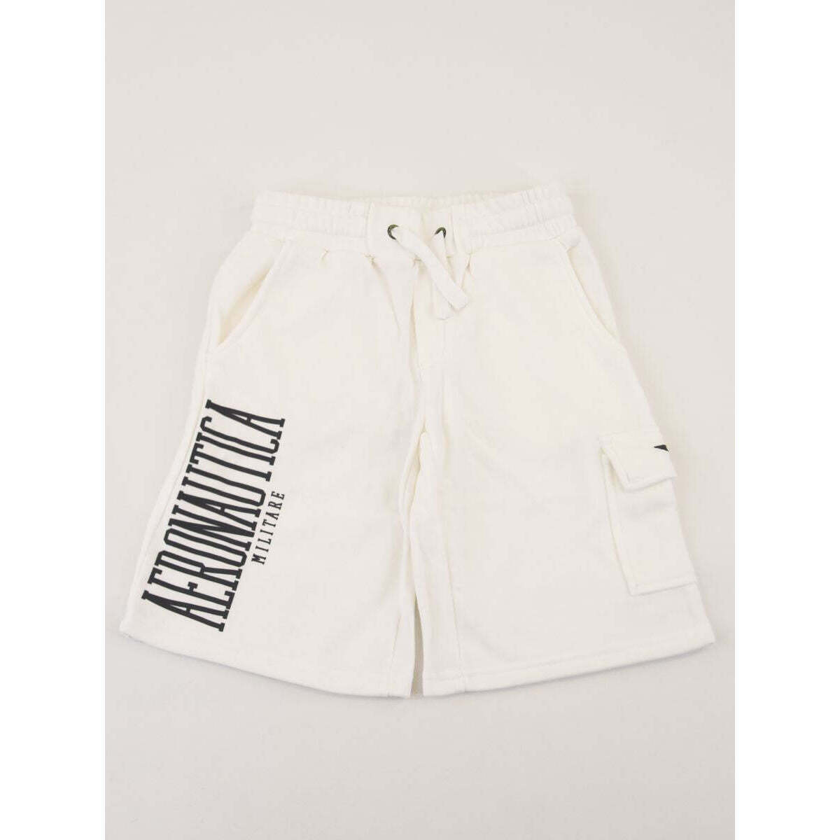 Abbigliamento Bambino Shorts / Bermuda Aeronautica Militare  Bianco