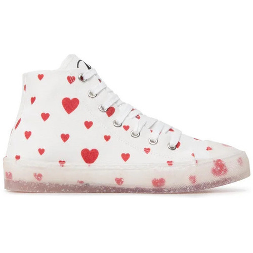 Scarpe Donna Sneakers alte Moschino JA15463G0EJH1100 2000000199283 Bianco