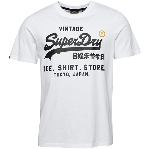 Abbigliamento Uomo T-shirt maniche corte Superdry classique Vintage Logo Store Bianco