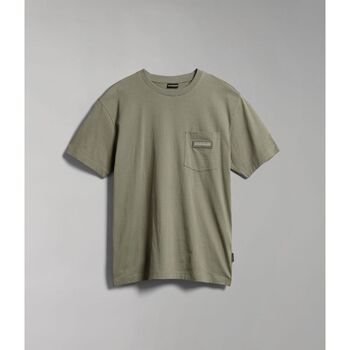 Abbigliamento Uomo T-shirt & Polo Napapijri S-MORGEZ NP0A4GBP-GAE GREEN LICHEN Verde