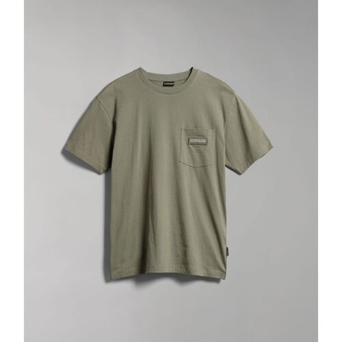 Abbigliamento Uomo T-shirt & Polo Napapijri S-MORGEZ NP0A4GBP-GAE GREEN LICHEN Verde