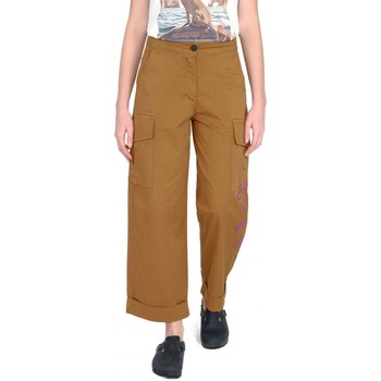 Abbigliamento Donna Jeans Ko Samui Tailors Pantalone Cargo Relief Marrone
