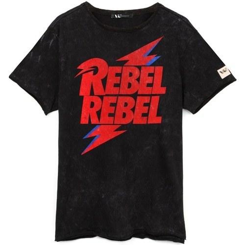Abbigliamento T-shirts a maniche lunghe David Bowie Rebel Rebel Nero