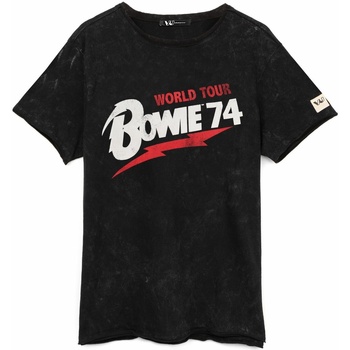 Abbigliamento T-shirts a maniche lunghe David Bowie 1974 World Tour Nero