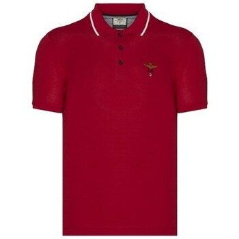 Abbigliamento Uomo T-shirt maniche corte Aeronautica Militare PO1308P8219299 Bianco, Rosso
