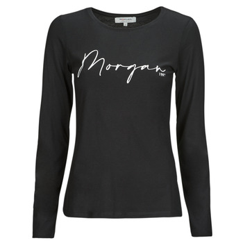 Abbigliamento Donna T-shirts a maniche lunghe Morgan TBRANDO Nero