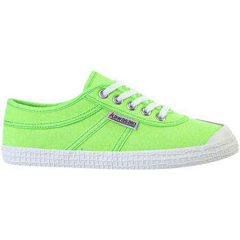 Scarpe Uomo Sneakers Kawasaki Original Neon Canvas Shoe K202428 3002 Green Gecko Verde