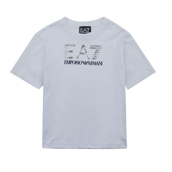 Abbigliamento Bambino T-shirt maniche corte Emporio Armani EA7 VISIBILITY TSHIRT Bianco