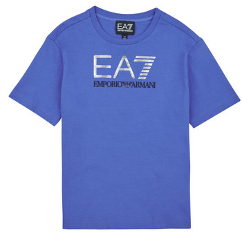 Abbigliamento Bambino T-shirt maniche corte Emporio Armani EA7 VISIBILITY TSHIRT Blu