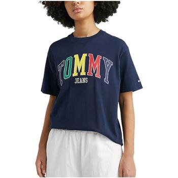 Abbigliamento Donna T-shirt maniche corte Tommy Hilfiger  Blu