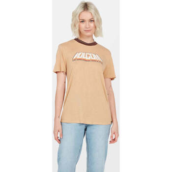 Abbigliamento Donna T-shirt maniche corte Volcom Camiseta  Tern N Bern SS Hazelnut Marrone