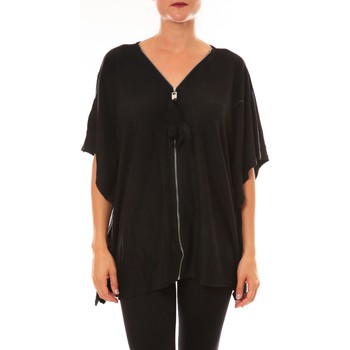 Abbigliamento Donna T-shirt maniche corte De Fil En Aiguille Cardigan MC1209 noir Nero