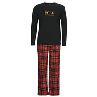 Abbigliamento Uomo Pigiami / camicie da notte Polo Ralph Lauren L/S PJ SLEEP SET Nero / Rosso