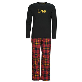 Abbigliamento Uomo Pigiami / camicie da notte Polo Ralph Lauren L/S PJ SLEEP SET Nero / Rosso