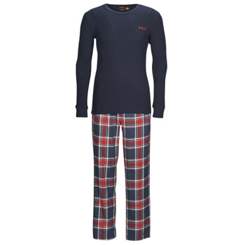 Abbigliamento Uomo Pigiami / camicie da notte Polo Ralph Lauren L/S PJ SLEEP SET Blu / Rosso