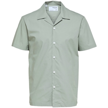 Abbigliamento Uomo Camicie maniche lunghe Selected Regmeo - Seagrass Verde