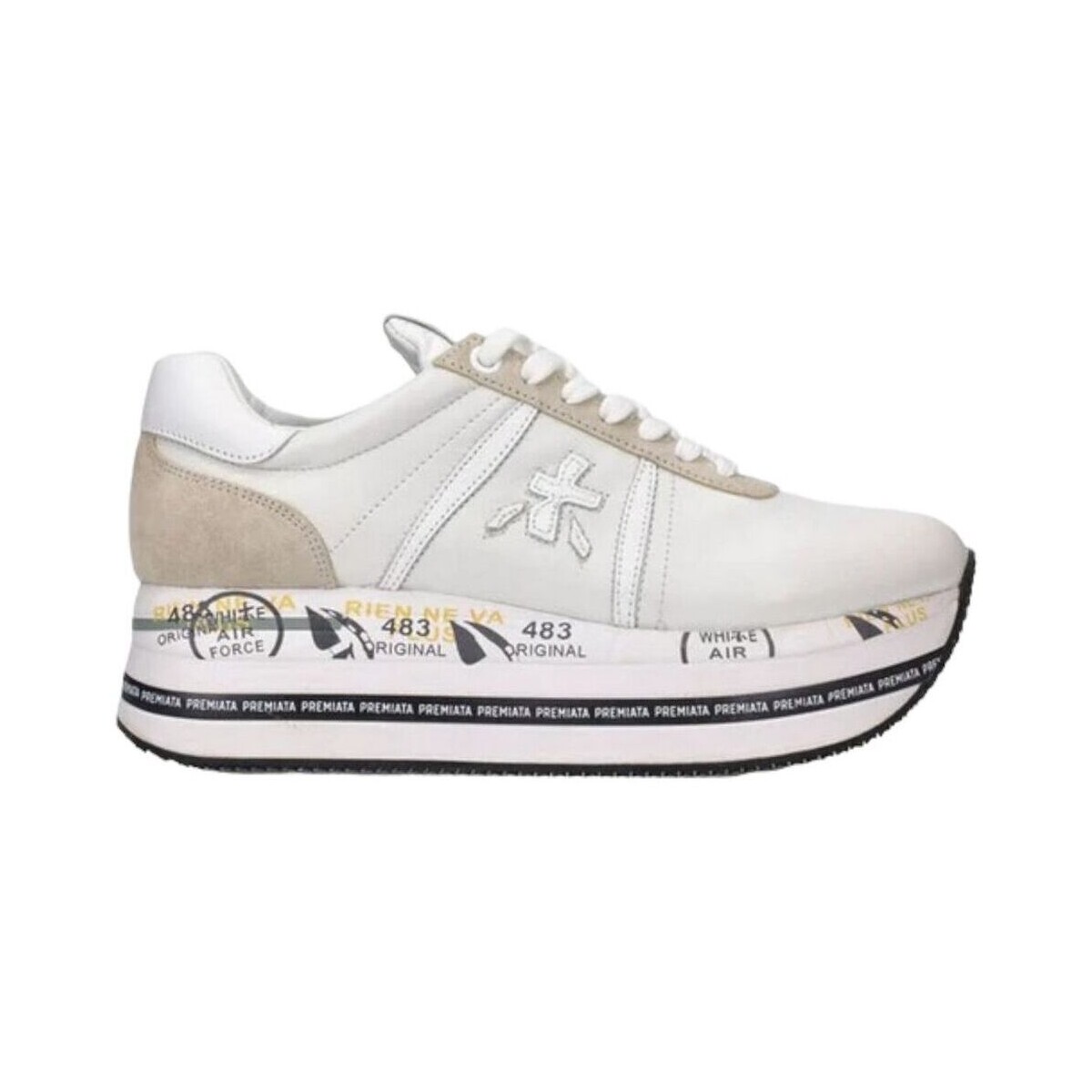 Scarpe Donna Sneakers Premiata Sneaker Donna Beth BETH VAR 5603 Bianco Bianco