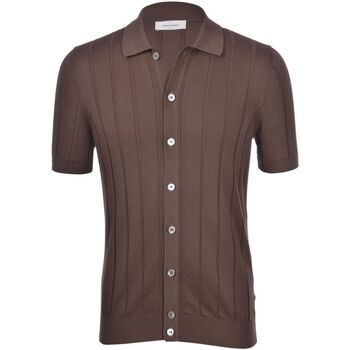 Abbigliamento Uomo Camicie maniche lunghe Gran Sasso Camicia Uomo  57143/20634 Blu Marrone