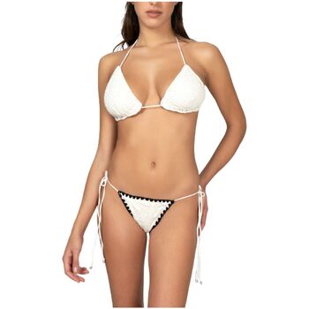 Abbigliamento Donna Costume / Bermuda da spiaggia Me Fui Costume da bagno Donna Bikini M22-0001WH Bianco Bianco