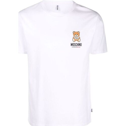 Abbigliamento Uomo T-shirt & Polo Moschino T-Shirt e Polo Uomo  A1924 8103 0001 Bianco Bianco