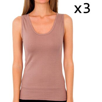 Abbigliamento Donna Top / T-shirt senza maniche Abanderado 4588-VISON Marrone