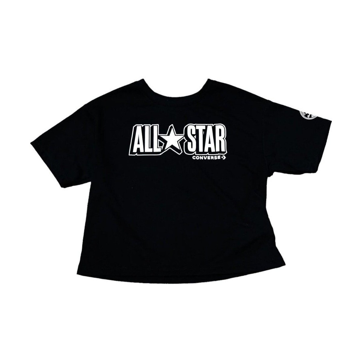 Abbigliamento Unisex bambino T-shirt maniche corte Converse T-shirt Bambino Sleeve All Star Nero