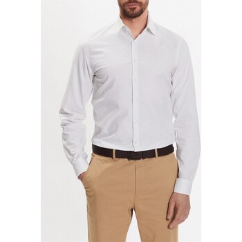 Abbigliamento Uomo Camicie maniche lunghe Calvin Klein Jeans K10K111281 Bianco