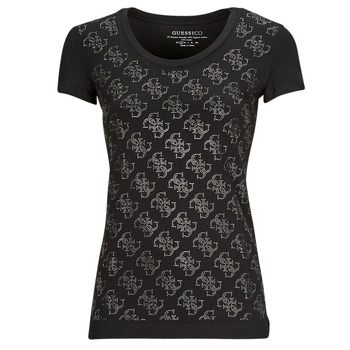 Abbigliamento Donna T-shirt maniche corte Guess SS VN 4G ALLOVER TEE Nero